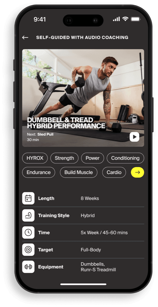 Centr Coach app — Dumbbell Build program